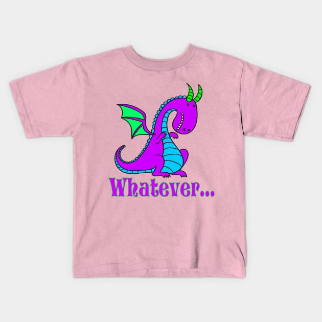 Whatever, Silly Dragon Kids T-Shirt by AlondraHanley